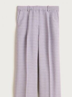 NWT J. CREW Essential wide-leg pant in purple